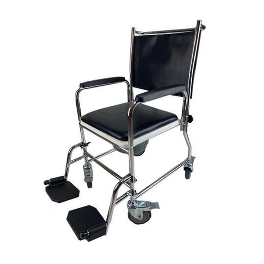 Hight Adjustable Chrome Plated Glideabout Commode