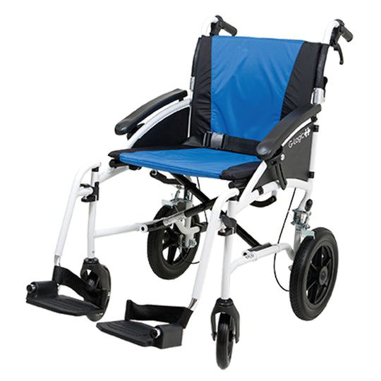 G-Logic Transit Wheelchair White