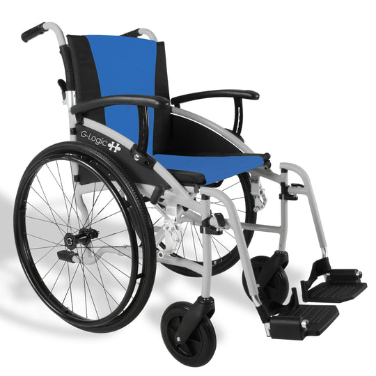 G-Logic Self Propelled Wheelchair Silver
