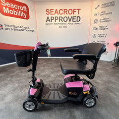 Pride Apex Rapid 4mph Travel Mobility Scooter Pink, 6 Months Warranty NEW BATTS