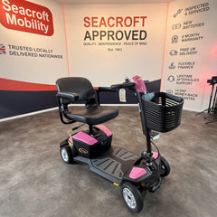 Pride Apex Rapid 4mph Travel Mobility Scooter Pink, 6 Months Warranty NEW BATTS
