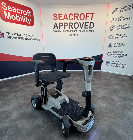 EX DEMO  Motion Connex Auto Folding Mobility Scooter 6 Months Warranty NEW BATTS