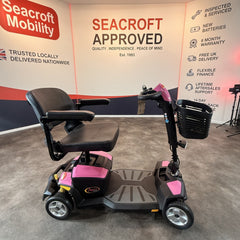 Pride Apex Rapid 4mph Travel Mobility Scooter Pink, 6 Months Warranty NEW BATTS