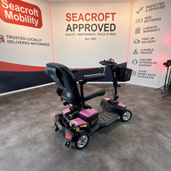 Pride Apex Rapid 4mph Travel Mobility Scooter Pink, 6 Months Warranty NEW BATTS