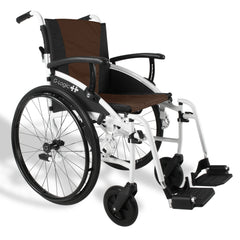 G-Logic Self Propelled Wheelchair White