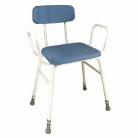 PERCHING STOOL WITH ARMS AND BACK